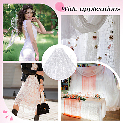 Polyester Embroidered Fabric&nbsp;DIY-WH0671-318