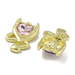 Rack Plating Alloy Rhinestone Pendants&nbsp;PALLOY-F312-14G