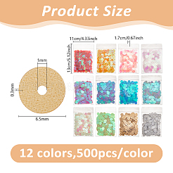 6000Pcs 12 Colors PVC Beads&nbsp;KY-DC0001-60