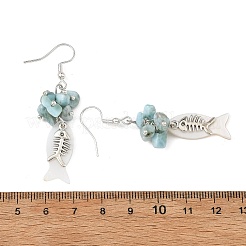 Shell Alloy Pendant Dangle Earrings for Women&nbsp;EJEW-JE07464