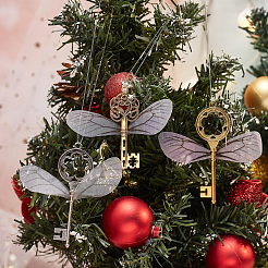 100Pcs Polyester Fabric Wings Crafts Decoration&nbsp;FIND-SC0002-04