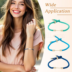 6Pcs 3 Colors Braided Nylon Cord Bracelet Making&nbsp;MAK-TA0001-27