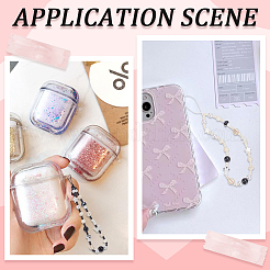 2Pcs 2 Colors Plastic Mobile Straps&nbsp;HJEW-GF0001-44
