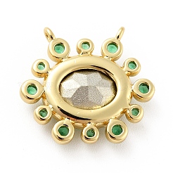 Brass Cubic Zirconia Pendants&nbsp;KK-G419-04G-04