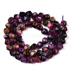 Dyed Natural Tiger Eye Beads Strands&nbsp;G-T138-220B