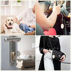 Animal Theme Wood Keychain Sets&nbsp;KEYC-YWC0001-04