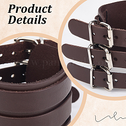 1Pc Trendy Unisex Punk Rock Style Leather Wide Wristband Bracelets&nbsp;BJEW-CL0001-03