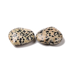 Natural Dalmatian Jasper Heart Love Stone&nbsp;G-I285-06M