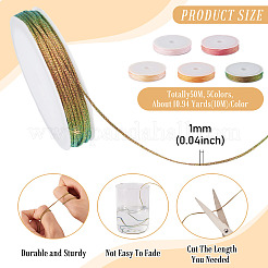 50M 5 Colors Braided Polyester Cord&nbsp;OCOR-TA0003-58