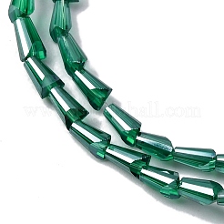 Transparent Electroplate Glass Beads Strands&nbsp;EGLA-H107-02A-PL03