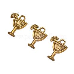 Tibetan Style Tropical drink Alloy Pendants&nbsp;TIBEB-A14275-AG-LF