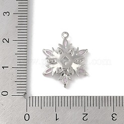 Christmas Theme Brass Micro Pave Cubic Zirconia Pendants&nbsp;KK-Z065-01-03P