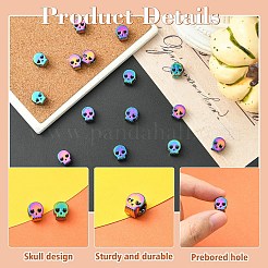 15Pcs Rack Plating Alloy European Beads&nbsp;FIND-YW0008-26