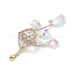Stainless Steel Cable Chains Pouch Teardrop Pendant Decorations&nbsp;HJEW-JM01577