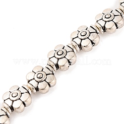 Tibetan Style Flower Alloy Bead Strands&nbsp;TIBEB-O007-04-NR