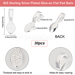 30Pcs Alloy Pinch Bails&nbsp;FIND-BBC0001-72A
