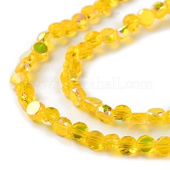 Transparent Electroplate Glass Beads Strands&nbsp;GLAA-Q099-A01-12