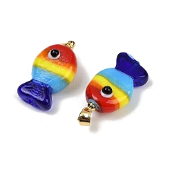 Handmade Lampwork Pendants&nbsp;LAMP-A007-01G-05