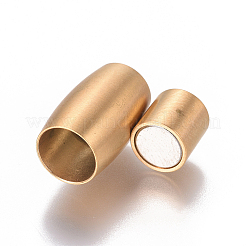 Ion Plating(IP) 304 Stainless Steel Magnetic Clasps with Glue-in Ends&nbsp;STAS-I120-57B-G