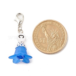 Frosted Flower Transparent Acrylic Pendant Decoration&nbsp;HJEW-JM00628-03