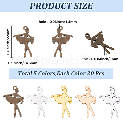100Pcs 5 Colors Tibetan Style Alloy Pendants&nbsp;FIND-SC0022-34