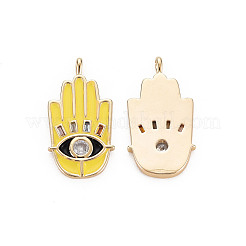 Brass Enamel Pendants&nbsp;KK-S356-672-NF