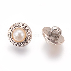 Plastic Shank Buttons&nbsp;BUTT-WH0012-04