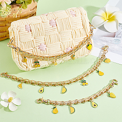 3Pcs 3 Styles Fruit Alloy Chains Bag Extender Chains&nbsp;AJEW-PH01583