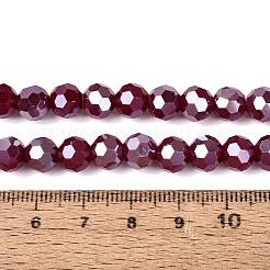 Electroplate Glass Beads Strands&nbsp;EGLA-R018-8mm-9-A