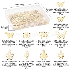 60Pcs 10 Styles 304 & 201 Stainless Steel Charms&nbsp;STAS-FS0001-93