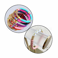 DIY Heishi Bead Style Stretch Bracelets Making Kits&nbsp;DIY-JP0005-85