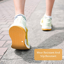 2 Pairs 2 Colors Anti Skid Rubber Shoes Bottom Heel Sole&nbsp;FIND-CA0011-05