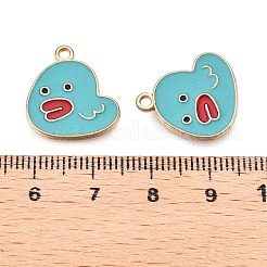 Rack Plating Alloy Enamel Pendants&nbsp;ENAM-T020-15-RS