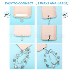1Pc Acrylic Beaded Mobile Straps&nbsp;AJEW-SZ0002-82D