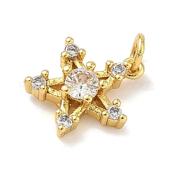 Brass Micro Pave Cubic Zirconia Pendants&nbsp;LS-KK-H528-02G