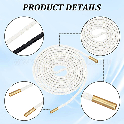 2Pcs 2 Colors Imitation Leather Braided Chain Belt&nbsp;AJEW-CL0003-51B