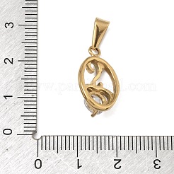 304 Stainless Steel Rhinestone Pendants&nbsp;STAS-A140-05A-G