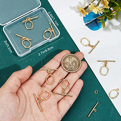 10 Sets Brass Toggle Clasps&nbsp;KK-BBC0015-83