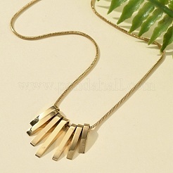 304 Stainless Steel Tassel Pendant Necklaces&nbsp;NEJW-V001-13G