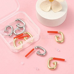 8Pcs 2 Colors Rack Plating Alloy Stud Earring Findings&nbsp;FIND-YW0003-82A