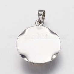 Brass Rhinestone Pendants&nbsp;ZIRC-F071-02