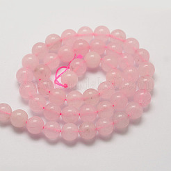 Natural Rose Quartz Bead Strands&nbsp;G-P281-02-12mm