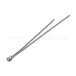 Brass Snake Chain Ear Nuts&nbsp;KK-G510-14P