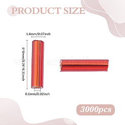 3000Pcs Glass Bugle Beads&nbsp;SEED-ME0001-27B