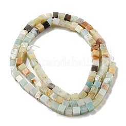 Natural Flower Amazonite Beads Strands&nbsp;G-C129-A12-01