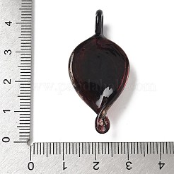 Handmade Gold Sand Lampwork Pendants&nbsp;LAMP-D302-04