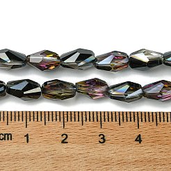 Transparent Electroplate Glass Beads Strands&nbsp;GLAA-K064-03B