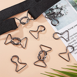 6 Pairs Zinc Alloy Clasps&nbsp;FIND-BC0004-66B