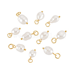 10Pcs 2 Styles Natural Cultured Freshwater Pearl Pendants&nbsp;PALLOY-PH01897