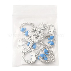 Alloy Enamel with Rhinestone Pendants&nbsp;FIND-FZC0005-007P-03